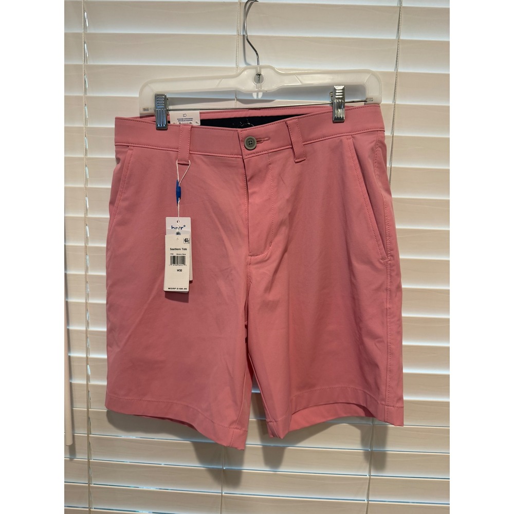 Southern Tide Mens Riviera Rose Pink Performance Golf Shorts W30 8 Inseam NEW
